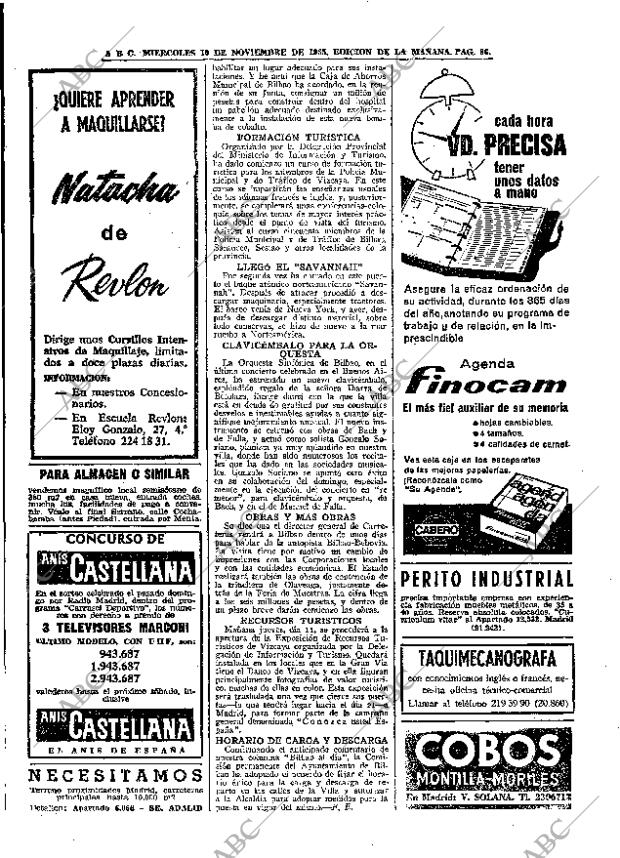 ABC MADRID 10-11-1965 página 86