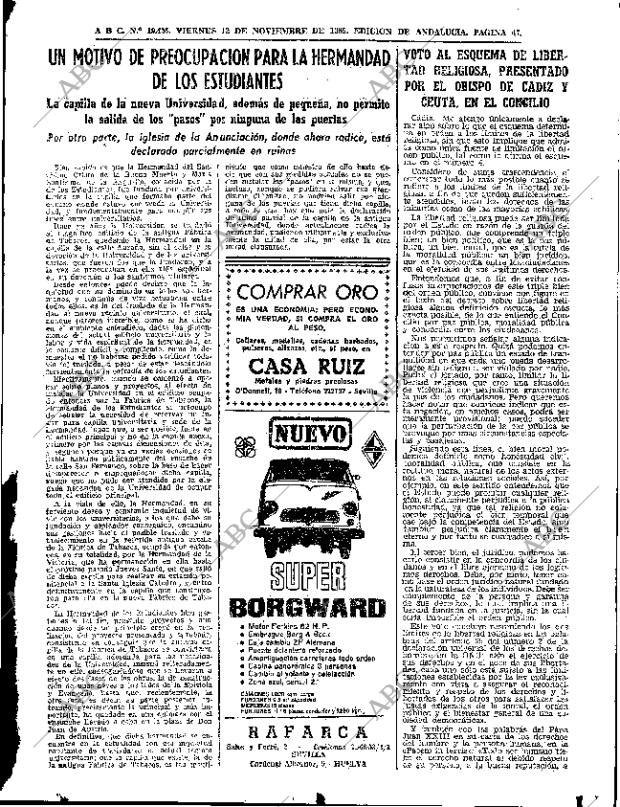 ABC SEVILLA 12-11-1965 página 47