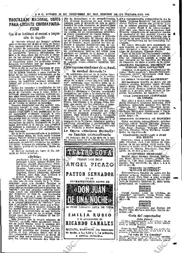 ABC MADRID 13-11-1965 página 109