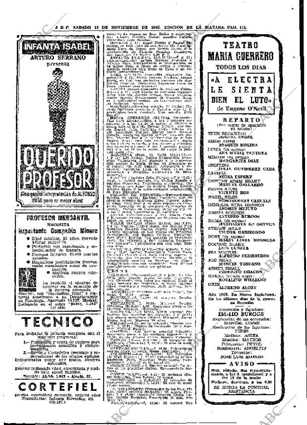 ABC MADRID 13-11-1965 página 111