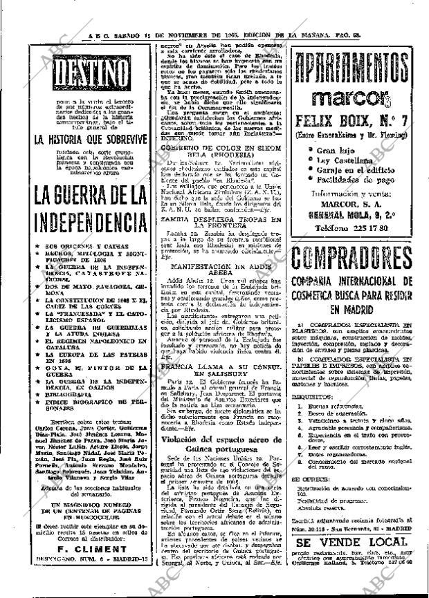 ABC MADRID 13-11-1965 página 68