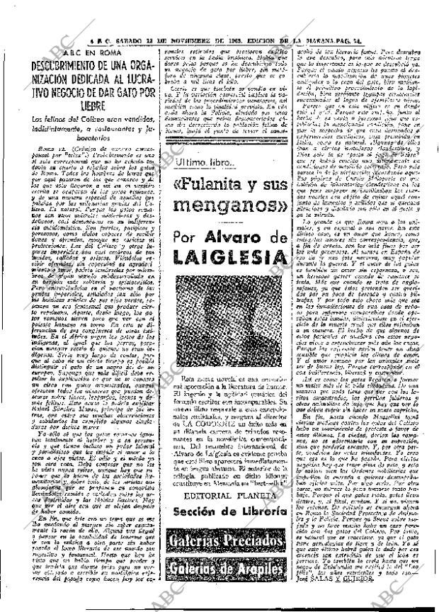 ABC MADRID 13-11-1965 página 74