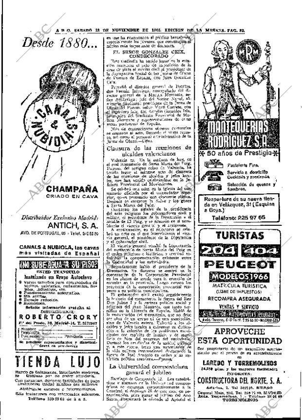 ABC MADRID 13-11-1965 página 82