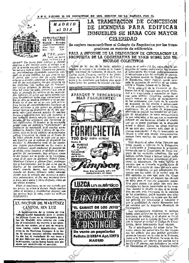 ABC MADRID 13-11-1965 página 91