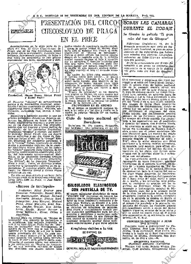 ABC MADRID 14-11-1965 página 105