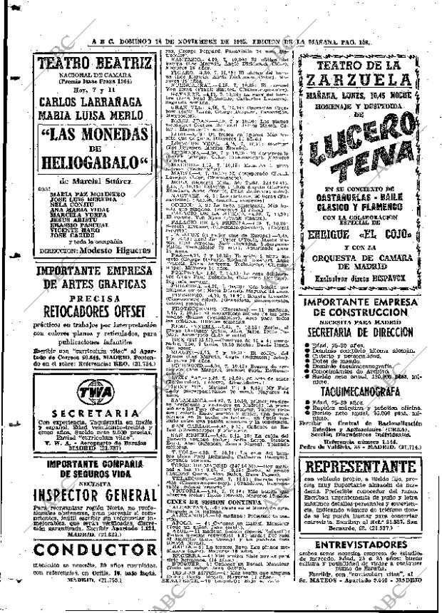 ABC MADRID 14-11-1965 página 108