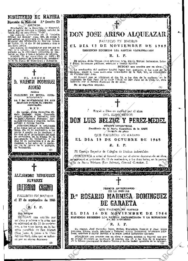 ABC MADRID 14-11-1965 página 121