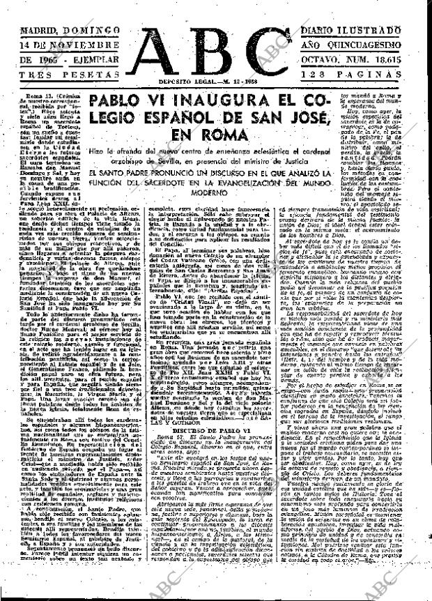 ABC MADRID 14-11-1965 página 63