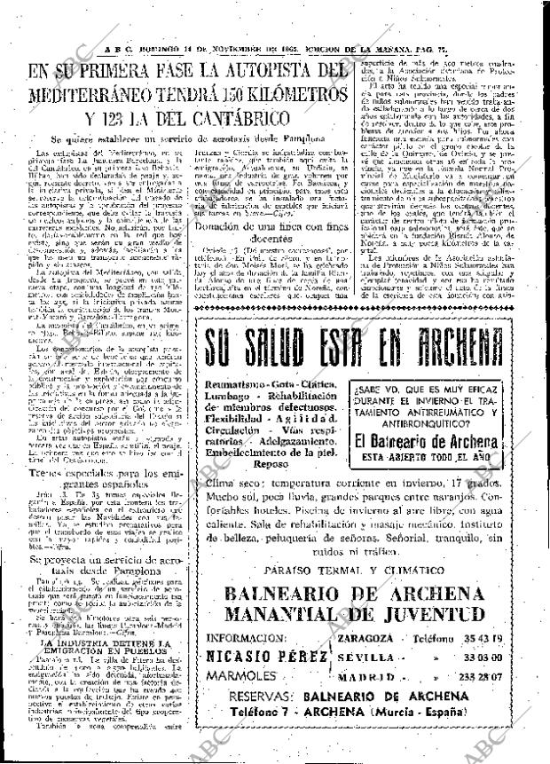 ABC MADRID 14-11-1965 página 77