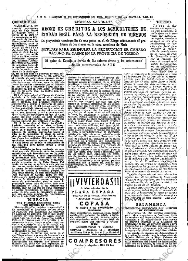 ABC MADRID 14-11-1965 página 81