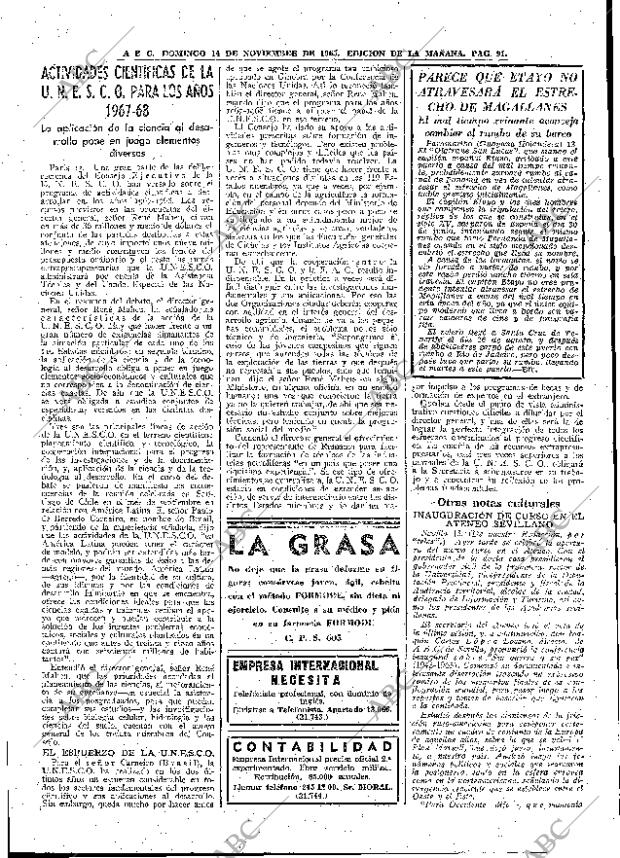 ABC MADRID 14-11-1965 página 91