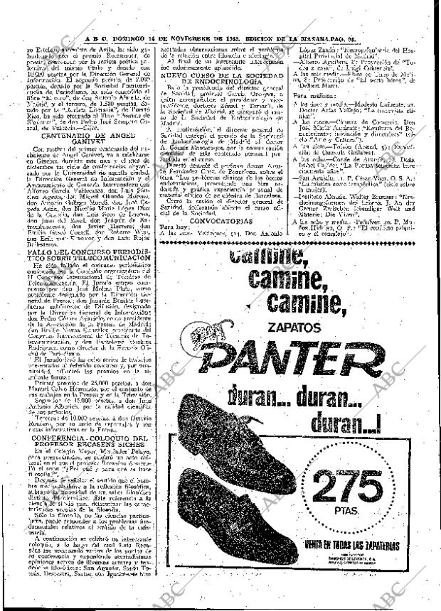 ABC MADRID 14-11-1965 página 93