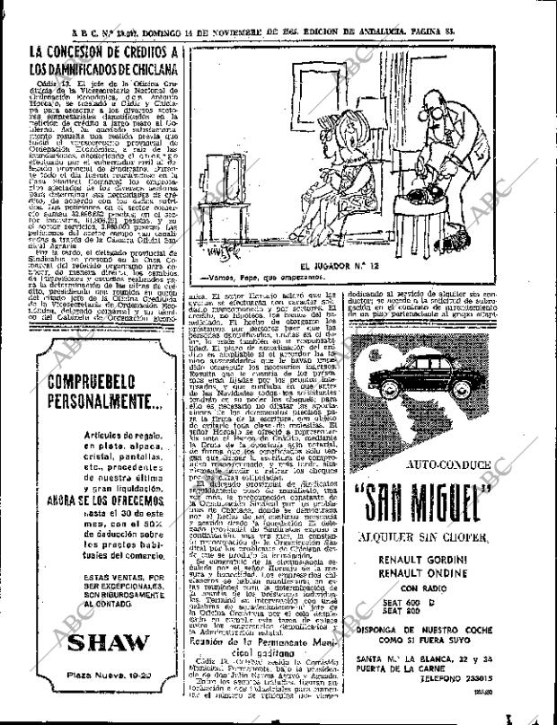 ABC SEVILLA 14-11-1965 página 85