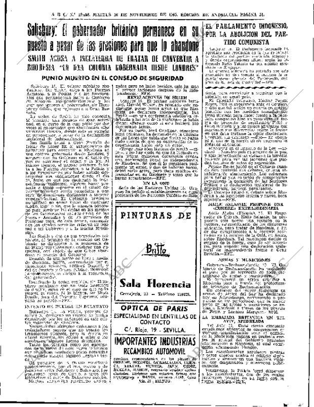 ABC SEVILLA 16-11-1965 página 51
