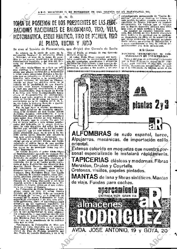 ABC MADRID 17-11-1965 página 103