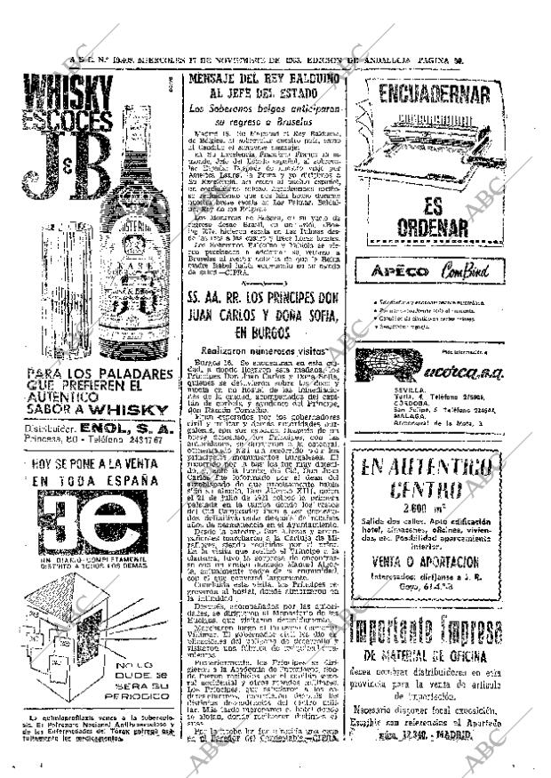 ABC SEVILLA 17-11-1965 página 50