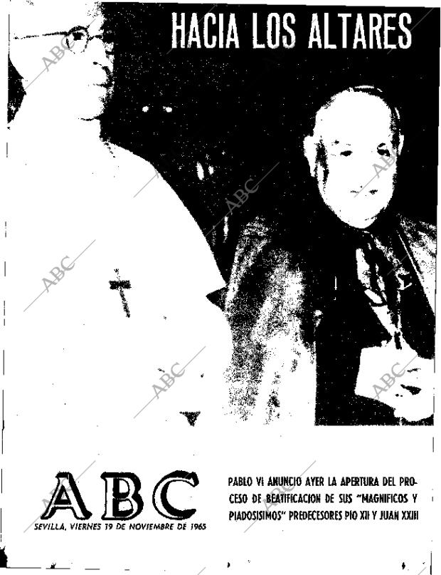 ABC SEVILLA 19-11-1965 página 1