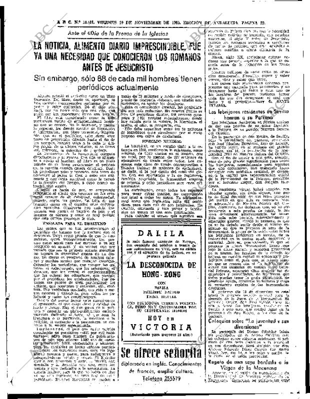 ABC SEVILLA 19-11-1965 página 59