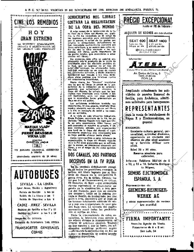 ABC SEVILLA 19-11-1965 página 72