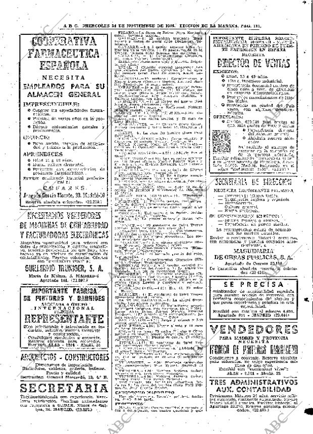 ABC MADRID 24-11-1965 página 111