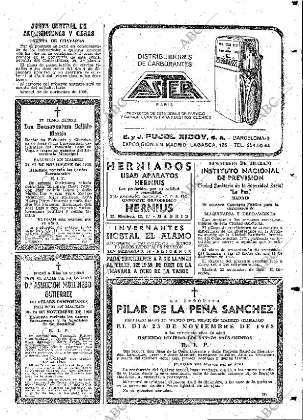 ABC MADRID 24-11-1965 página 123