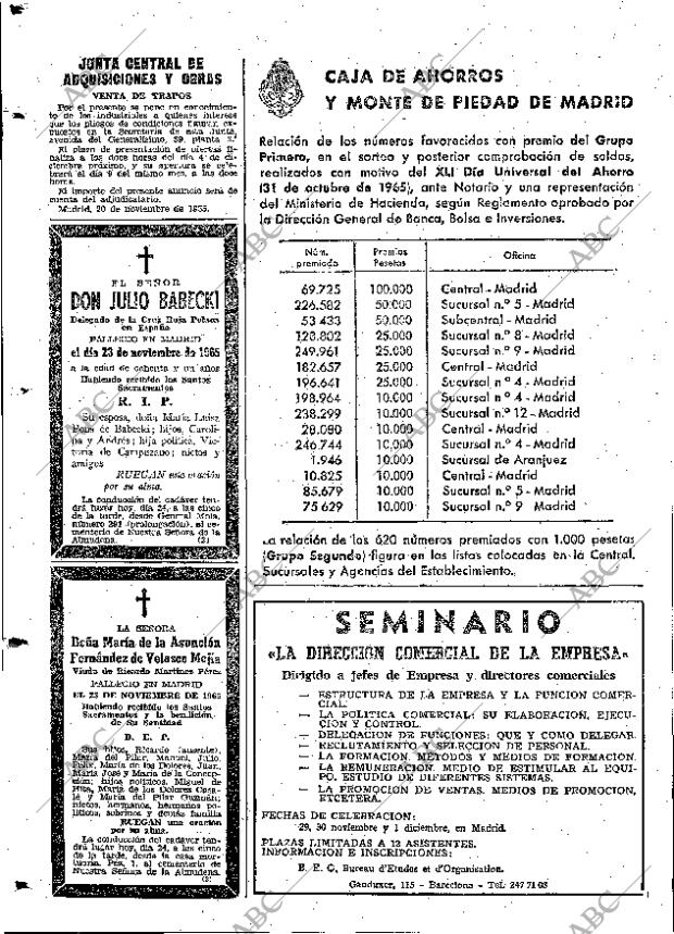 ABC MADRID 24-11-1965 página 124