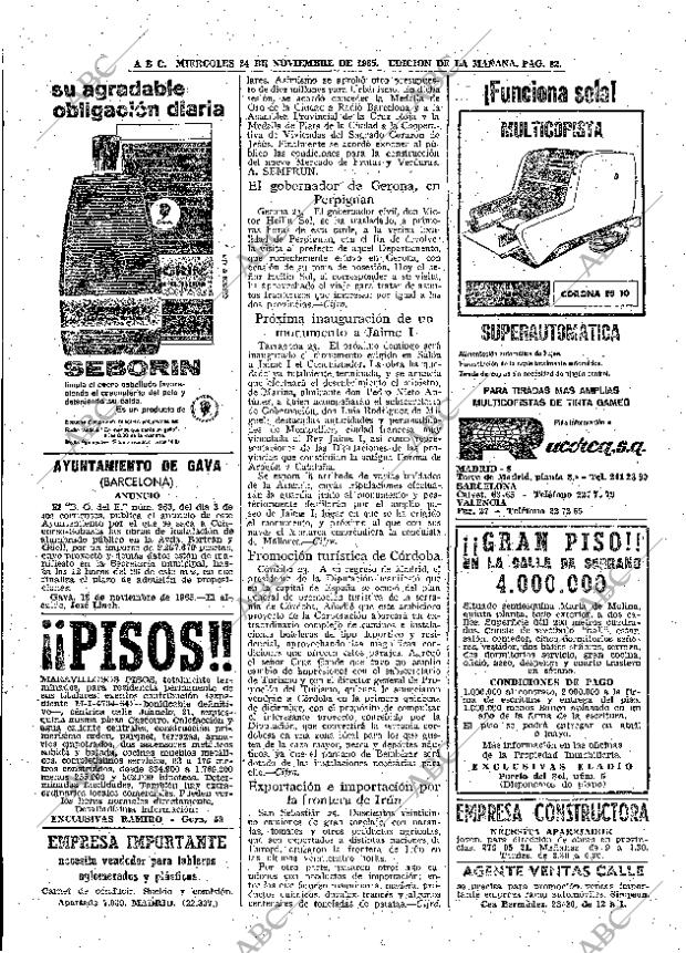 ABC MADRID 24-11-1965 página 82