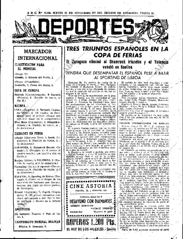 ABC SEVILLA 25-11-1965 página 81