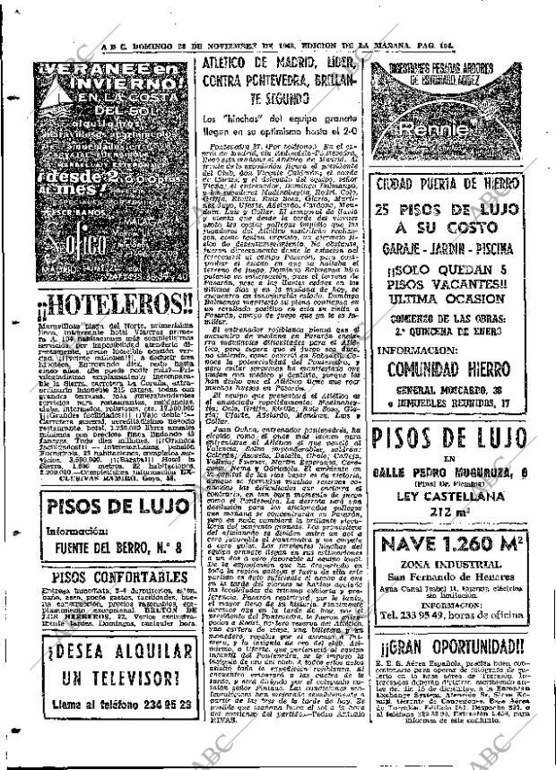 ABC MADRID 28-11-1965 página 104