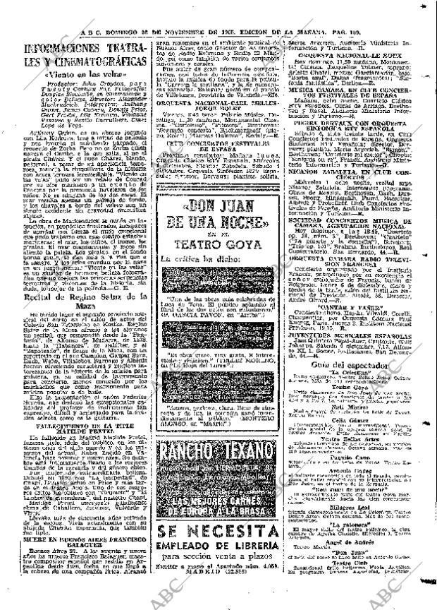 ABC MADRID 28-11-1965 página 109