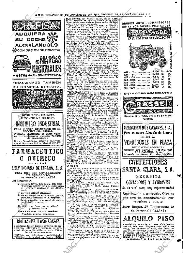 ABC MADRID 28-11-1965 página 111