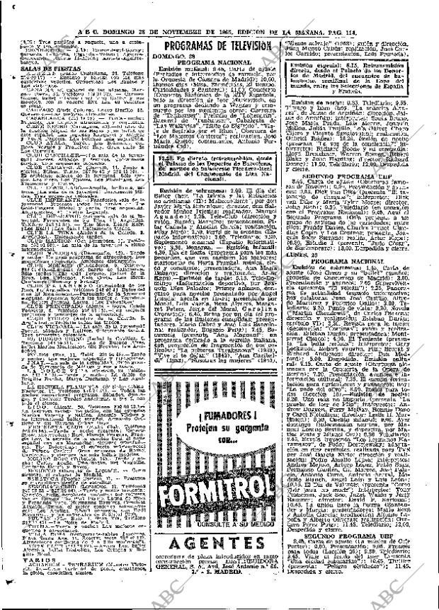 ABC MADRID 28-11-1965 página 114