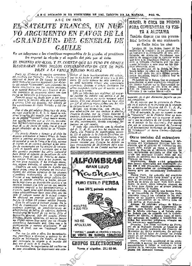ABC MADRID 28-11-1965 página 71