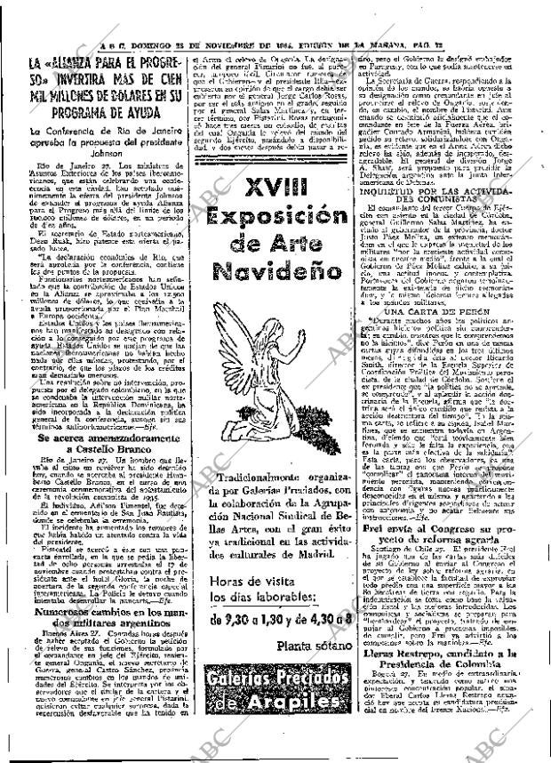 ABC MADRID 28-11-1965 página 72