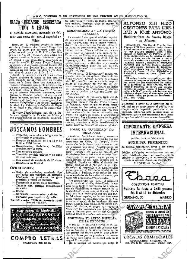 ABC MADRID 28-11-1965 página 74