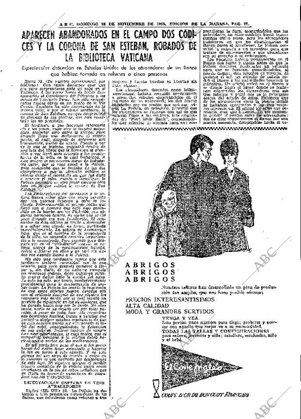ABC MADRID 28-11-1965 página 77