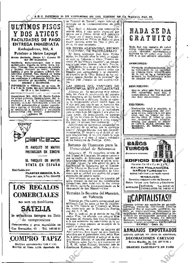 ABC MADRID 28-11-1965 página 82