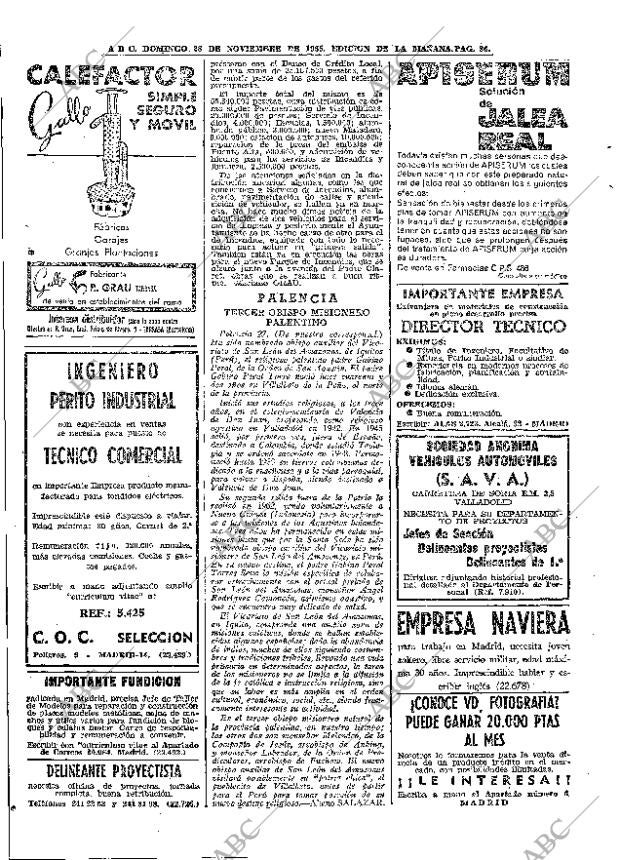 ABC MADRID 28-11-1965 página 86