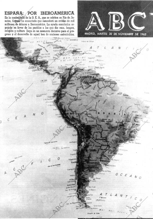 ABC MADRID 30-11-1965 página 1