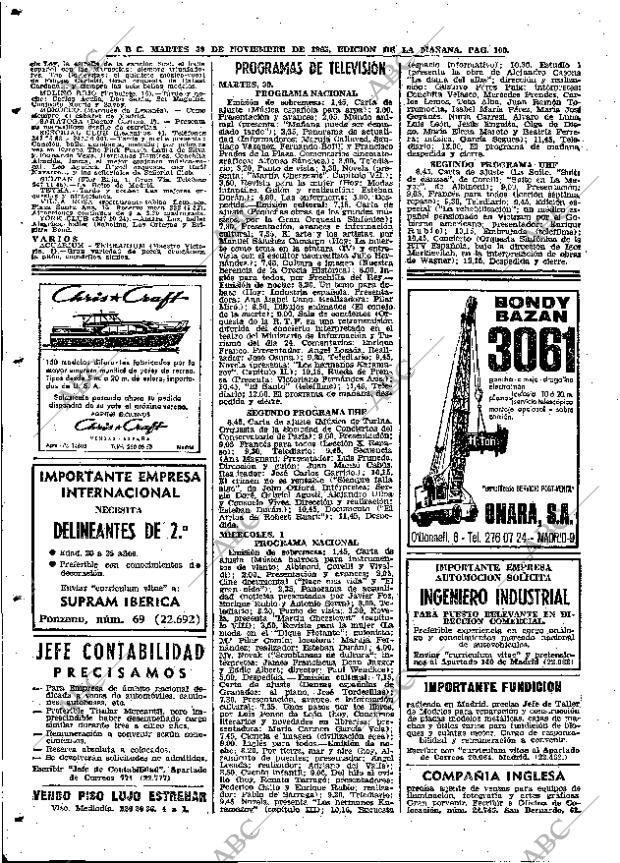 ABC MADRID 30-11-1965 página 100