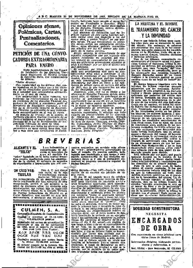 ABC MADRID 30-11-1965 página 48