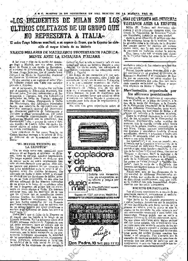 ABC MADRID 30-11-1965 página 49