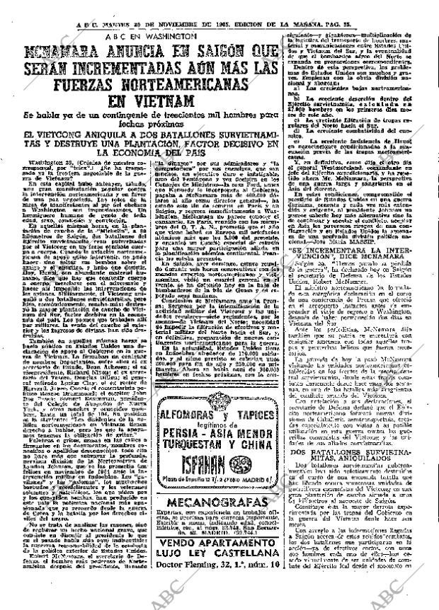 ABC MADRID 30-11-1965 página 55
