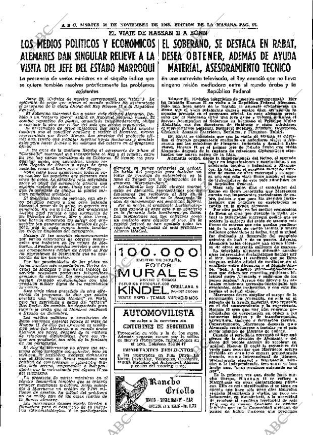 ABC MADRID 30-11-1965 página 57