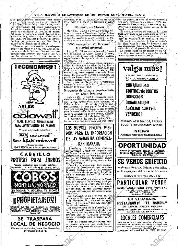 ABC MADRID 30-11-1965 página 60