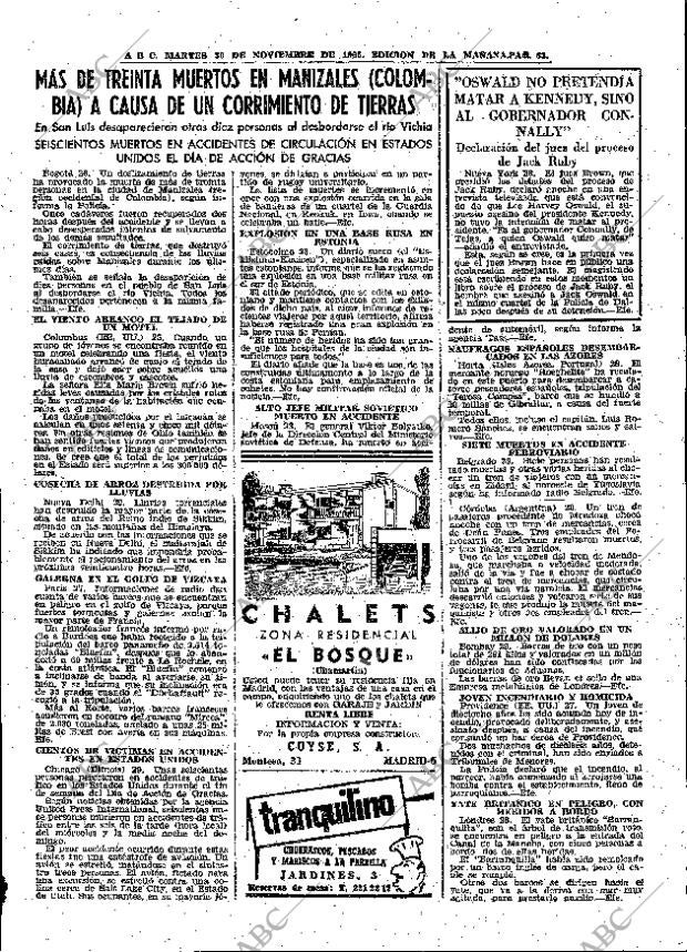 ABC MADRID 30-11-1965 página 63