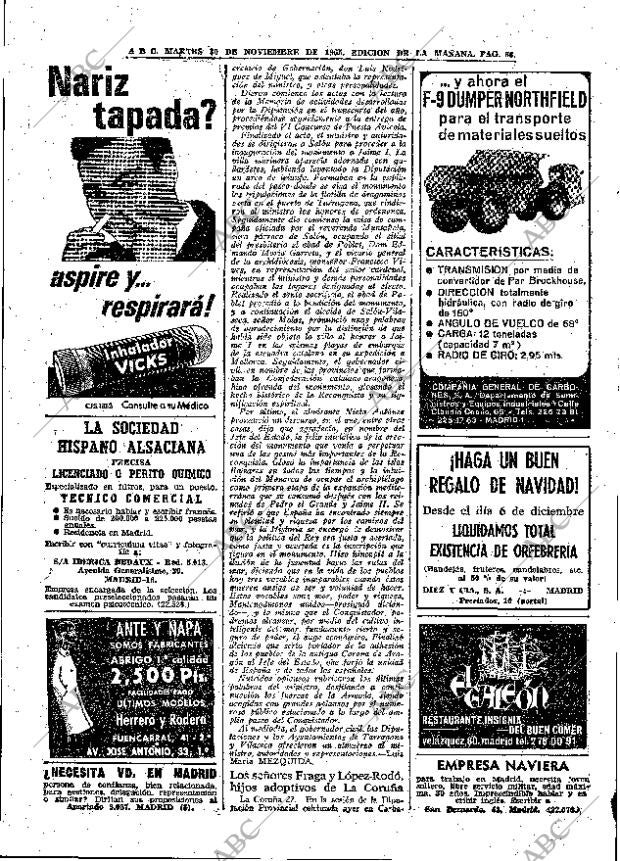 ABC MADRID 30-11-1965 página 66