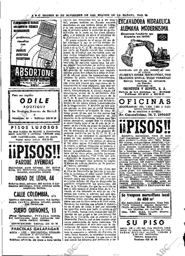 ABC MADRID 30-11-1965 página 70