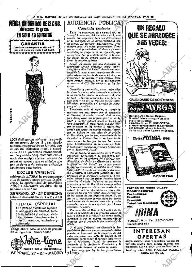 ABC MADRID 30-11-1965 página 72