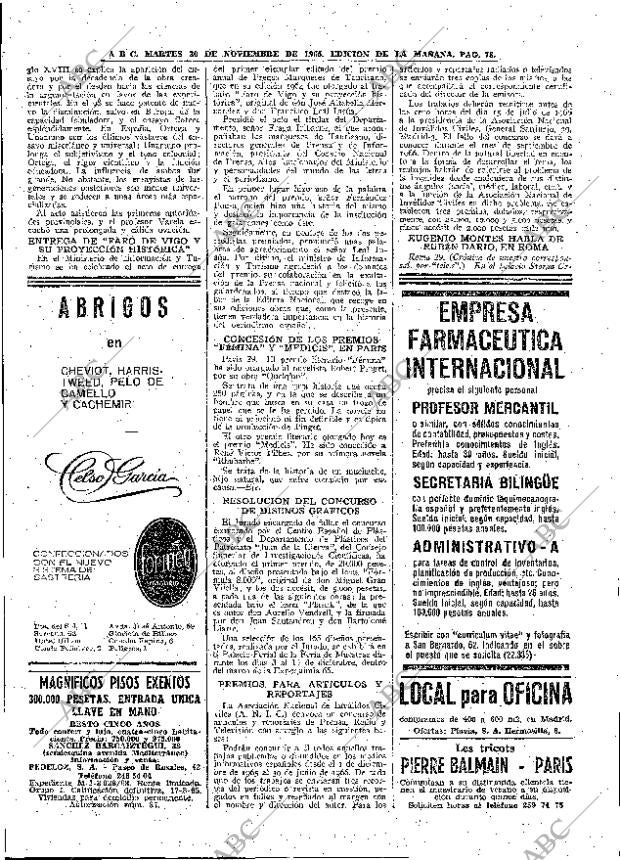 ABC MADRID 30-11-1965 página 78